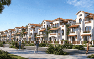 Những căn biệt thự ven sông Sun Group Vinh sang trọng mang phong cách kiến trúc châu Âu thời thượng, khẳng định vị thế đỉnh cao và mang lại không gian nghỉ dưỡng biệt lập tuyệt đối cho gia chủ.
