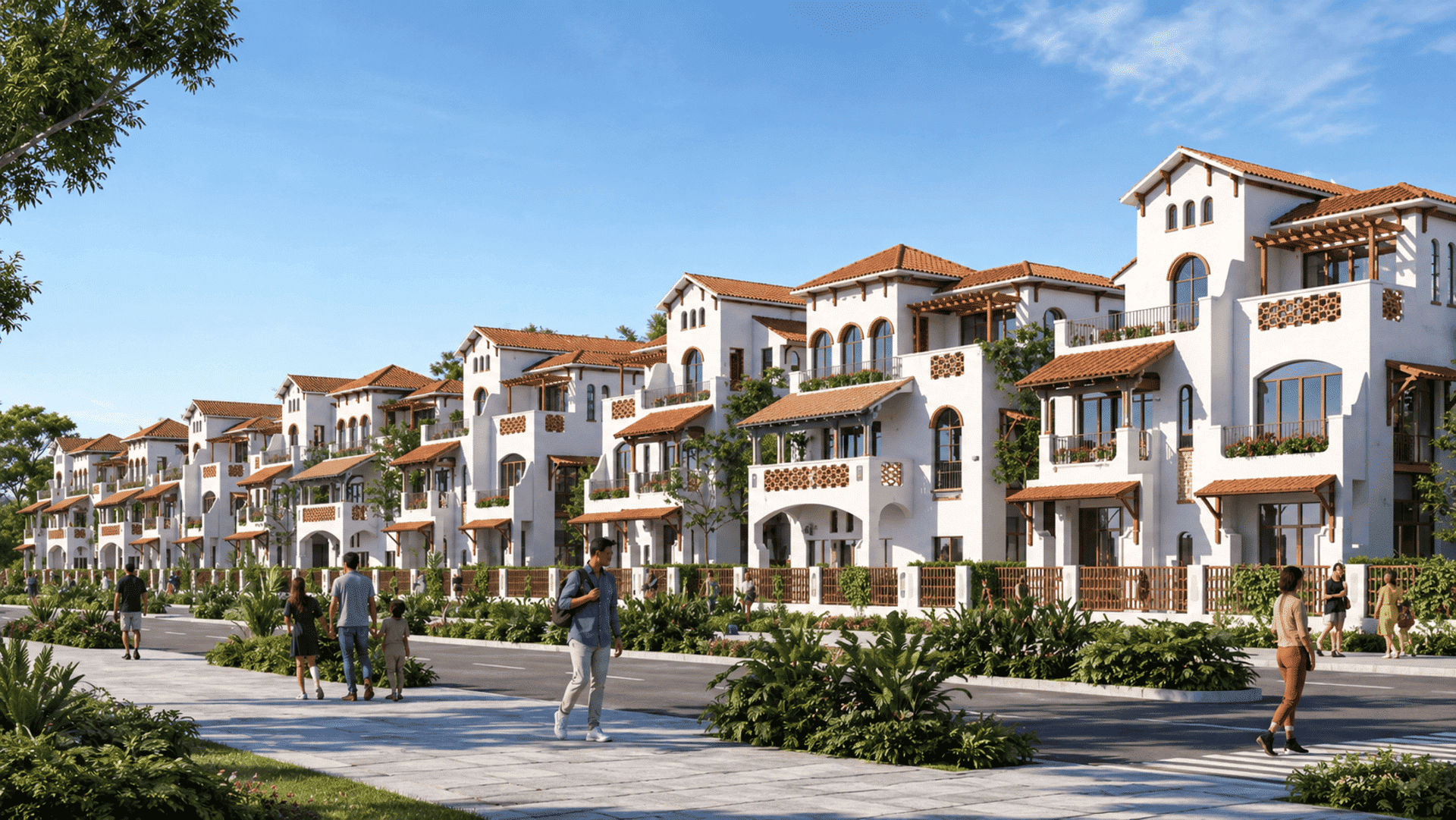 Những căn biệt thự ven sông Sun Group Vinh sang trọng mang phong cách kiến trúc châu Âu thời thượng, khẳng định vị thế đỉnh cao và mang lại không gian nghỉ dưỡng biệt lập tuyệt đối cho gia chủ. Biệt thự song lập ven sông Lam tại Sun Group Vinh sở hữu kiến trúc tinh tế, mang lại không gian sống sinh thái hoàn hảo.