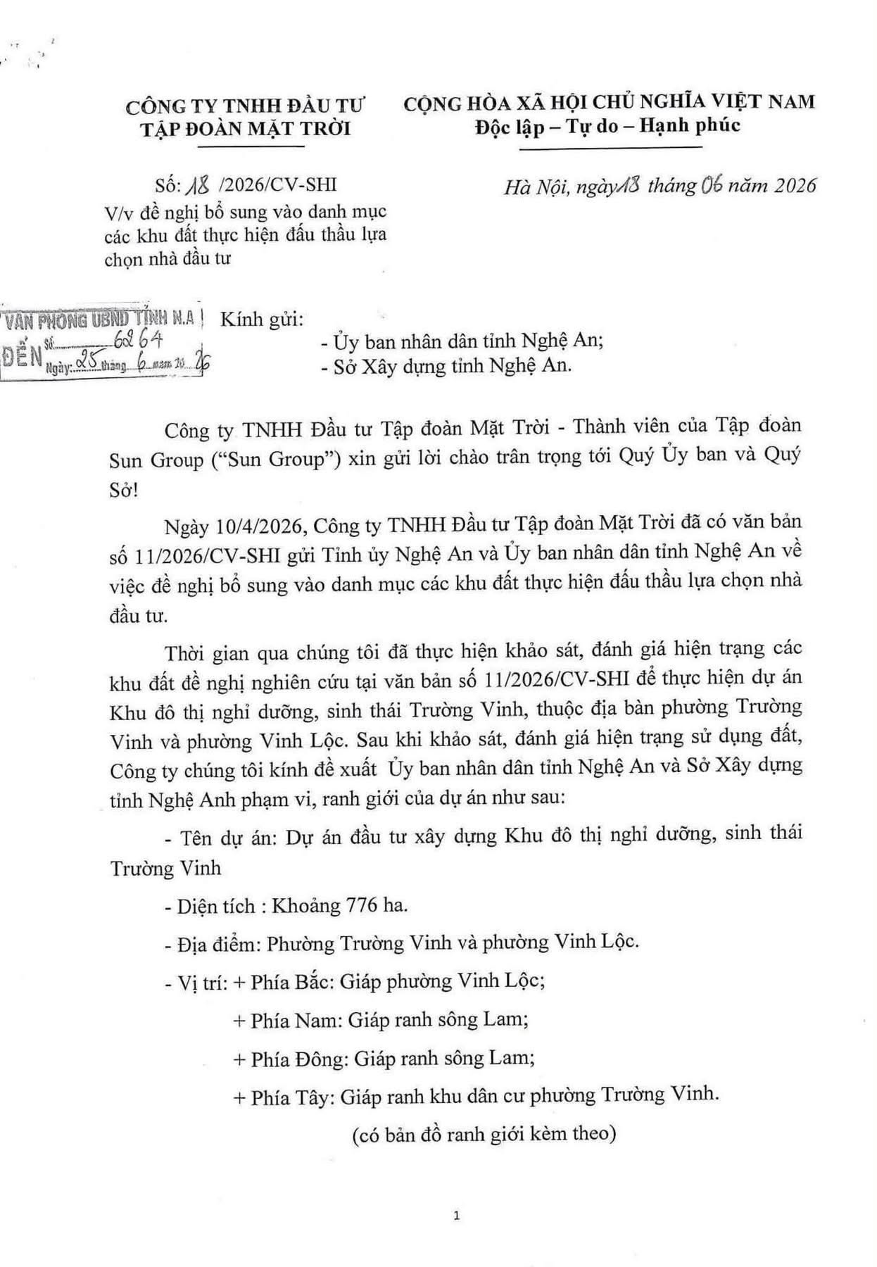 Giấy tờ pháp lý dự án Sun Group Vinh được hoàn thiện minh bạch, đầy đủ theo đúng quy định pháp luật, đảm bảo quyền lợi tối đa và mang lại sự an tâm tuyệt đối cho khách hàng cùng các nhà đầu tư.